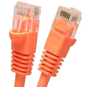 100Ft Cat6 UTP Ethernet Network Booted Cable Orange