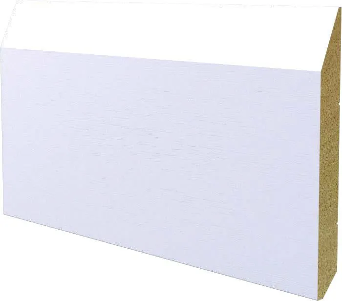 100ML BATTISCOPA legno MASSICCIO/MASSELLO 160X18 BIANCO