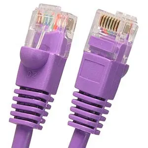 10Ft Cat6 UTP Ethernet Network Booted Cable Purple