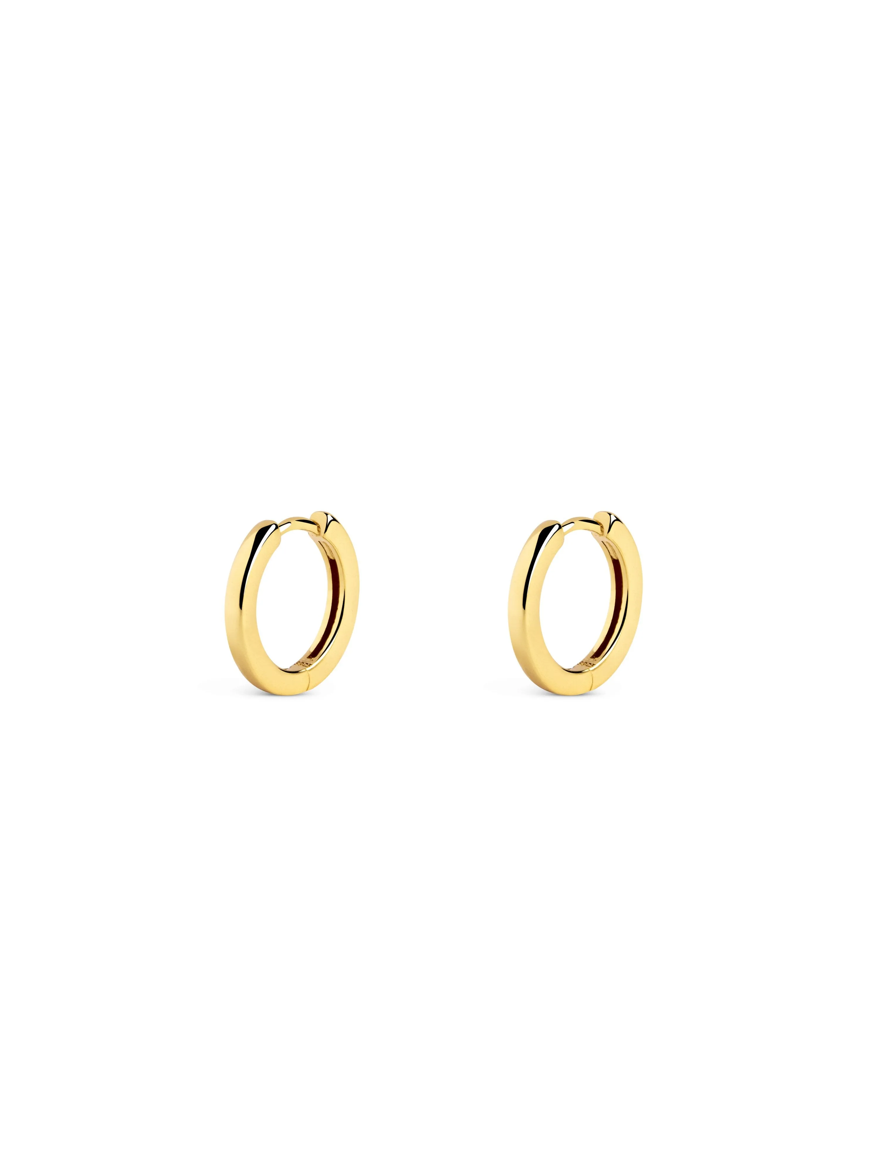 10mm Hoop Gold Earrings