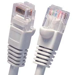 1.5Ft Cat5E UTP Ethernet Network Booted Cable Gray