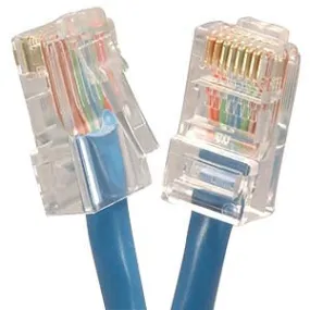 1.5Ft Cat5E UTP Ethernet Network Non Booted Cable Blue