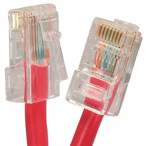 15Ft Cat5E UTP Ethernet Network Non Booted Cable Red