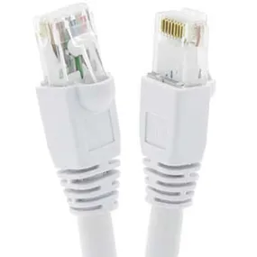 15Ft Cat6A UTP Ethernet Network Booted Cable White