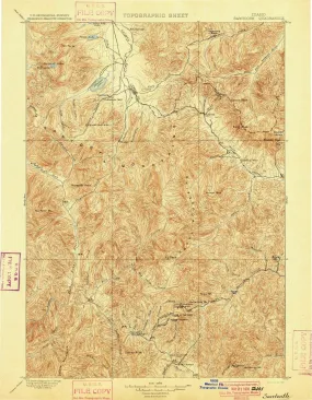 1900 Sawtooth, ID - Idaho - USGS Topographic Map