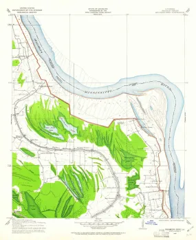 1909 Millikens Bend, LA - Louisiana - USGS Topographic Map