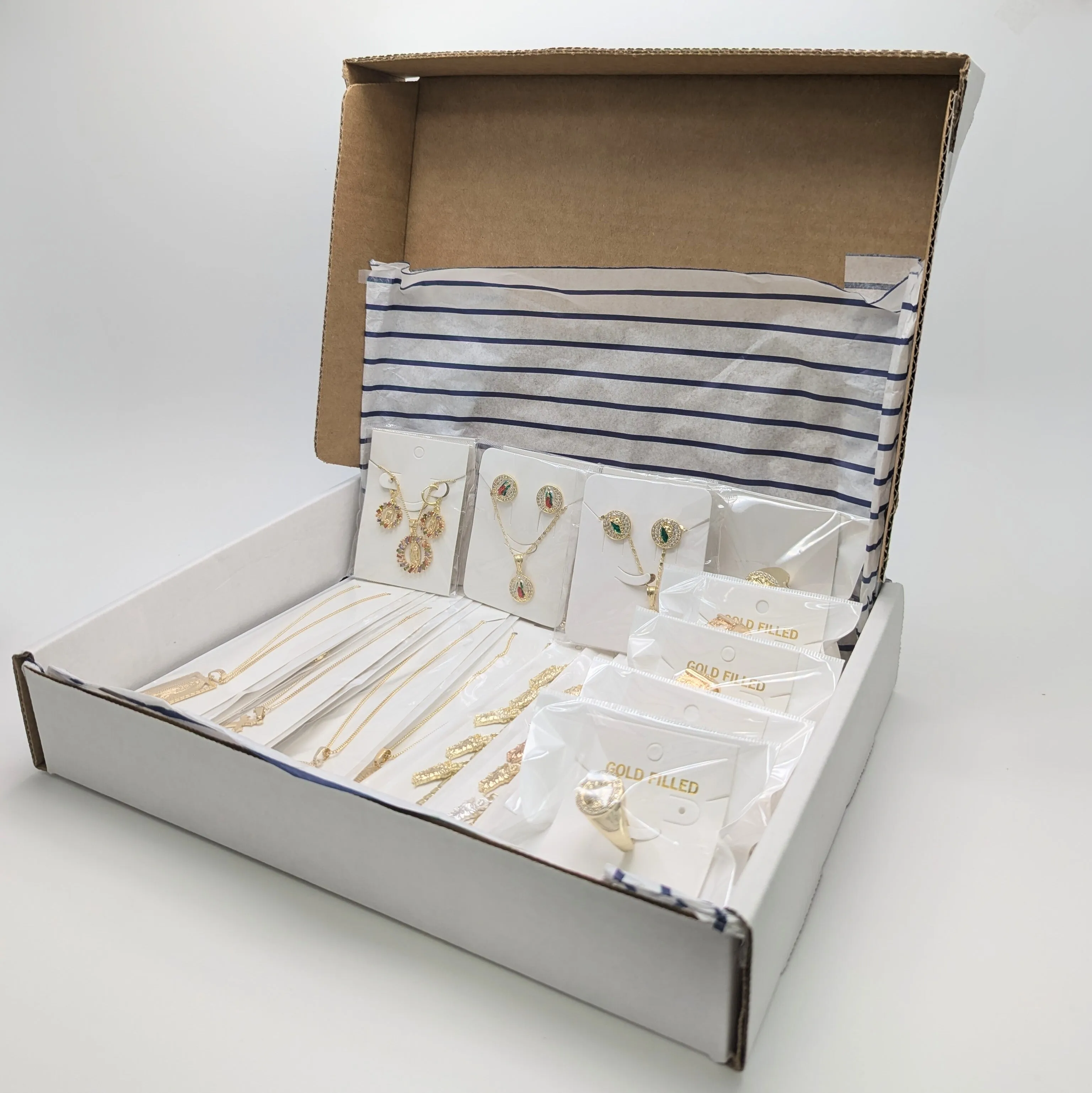 24 Marine Items ($4.12) ea in Gold Layered Oro Laminado Wholesale Box