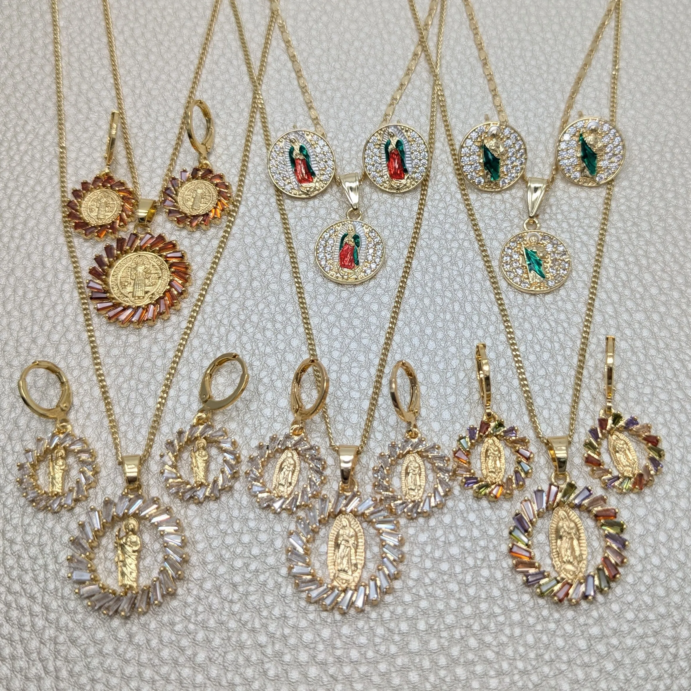 24 Religious Items ($4.12) ea in Gold Layered Oro Laminado Wholesale Box