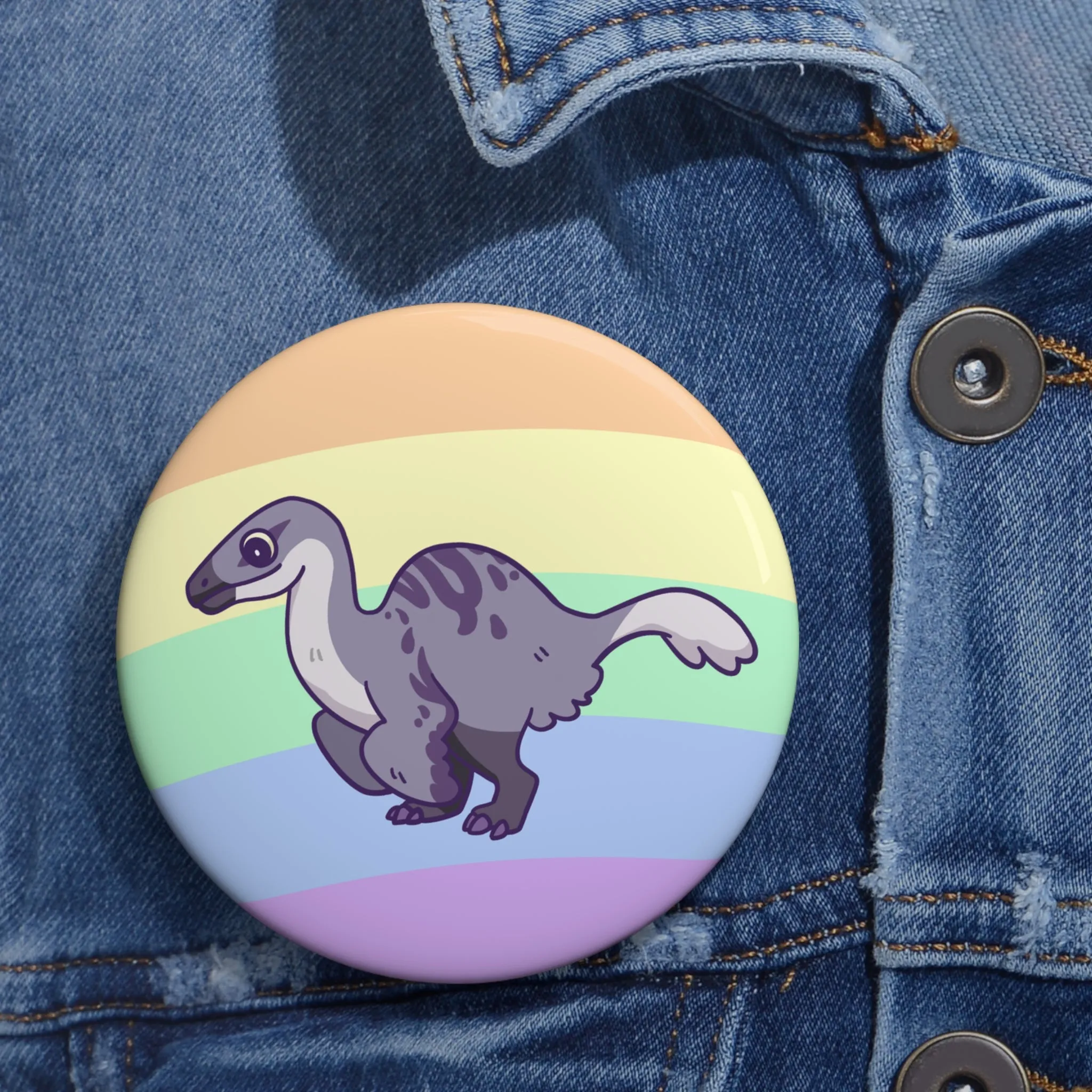 Asexual Pride Deinocheirus - Pin Badge