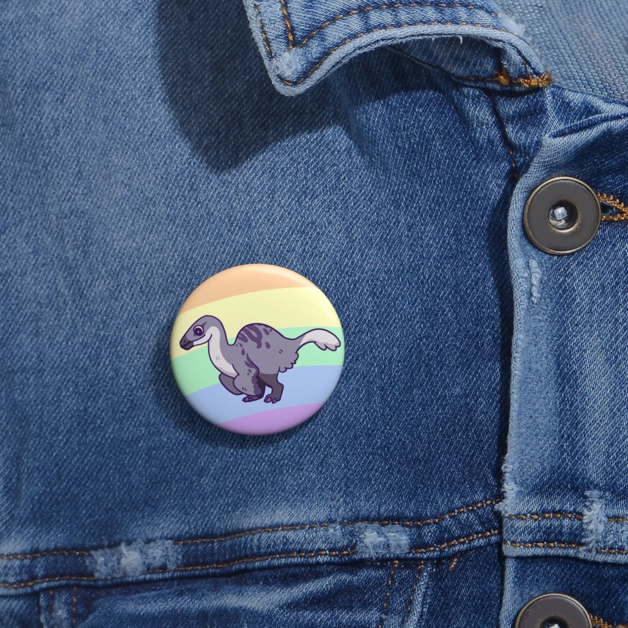 Asexual Pride Deinocheirus - Pin Badge