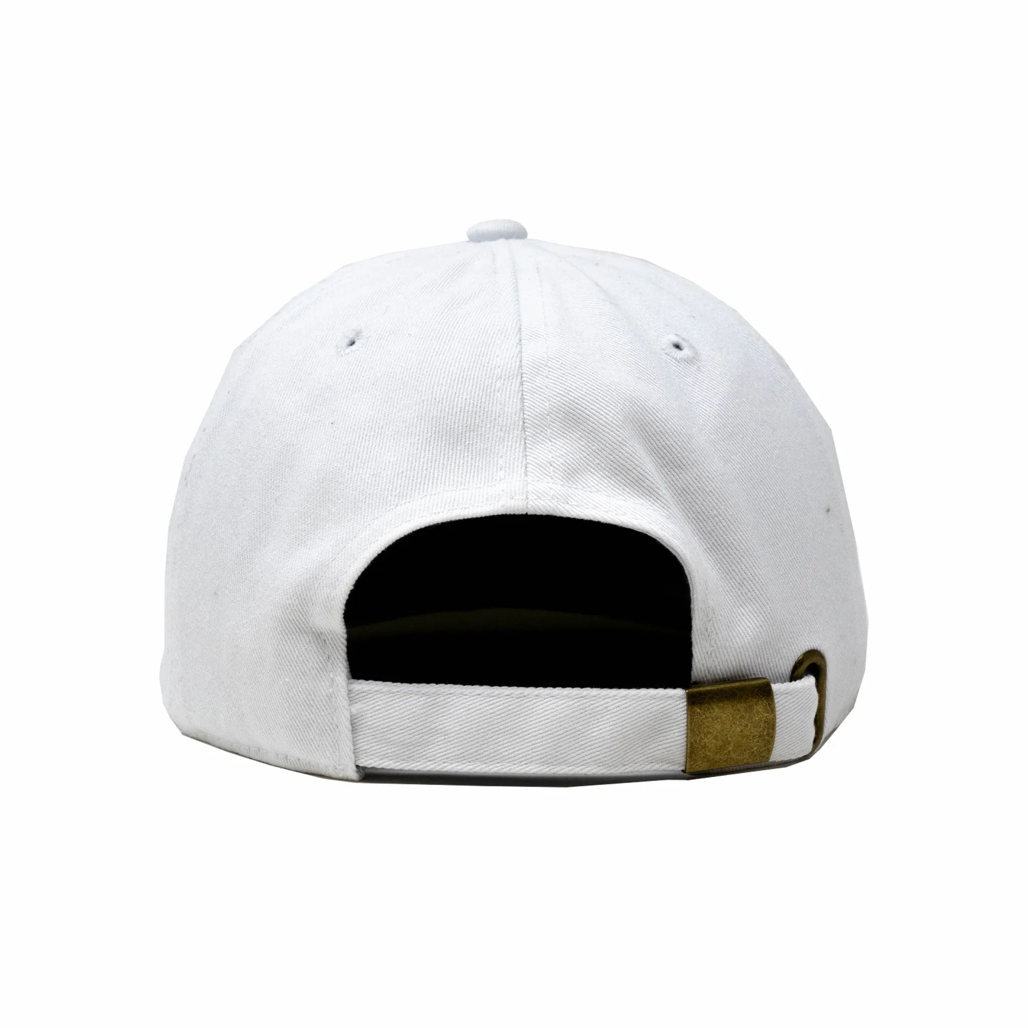 August "Garden Center" 5 Panel Pinch Front Strapback (White/Forest Green)