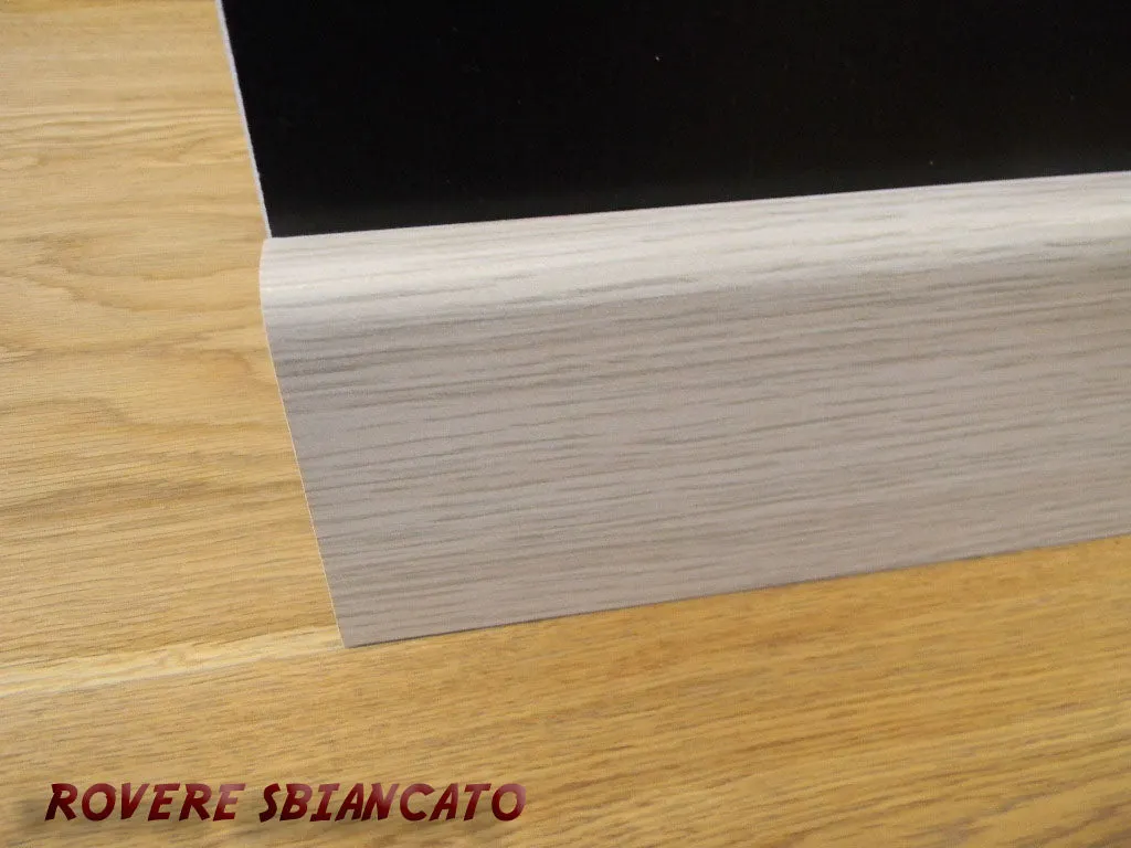 Battiscopa passacavo 1,5x8x240cm in MDF pacco da 48 metri lineari