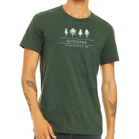 Bella   Canvas Unisex 4.2 Oz Heathered Polycotton Short Sleeve Tee Printed with a Customizable PINES COLLECTION Design