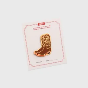 Boot Pin - Brown