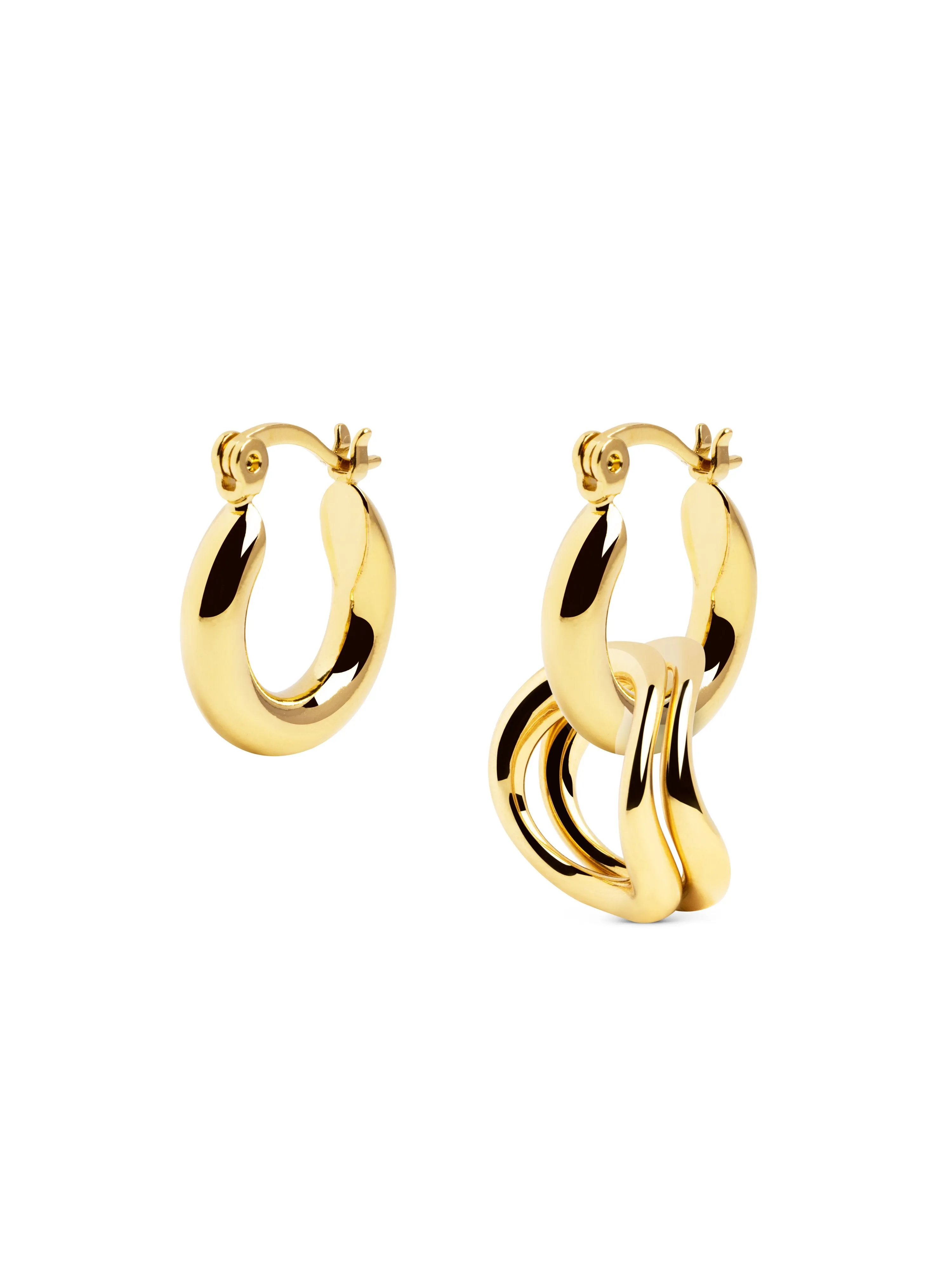 Brisa Gold Hoop Earrings