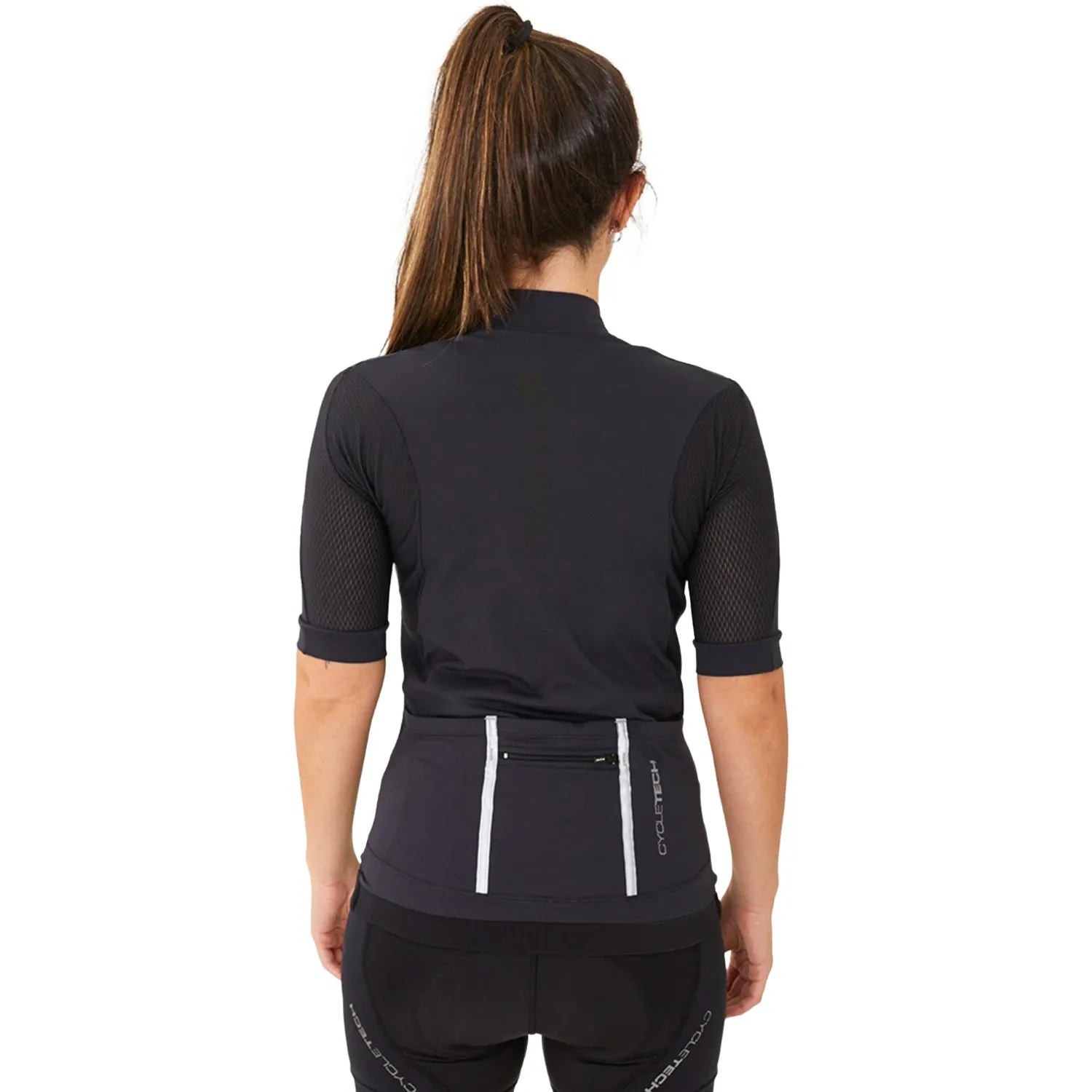 Camisa Ciclismo CYCLETECH Fem l ALLBLACK