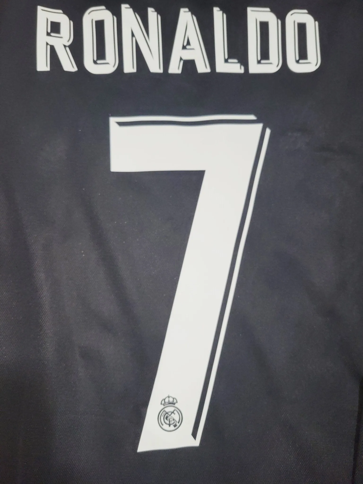 Cristiano Ronaldo Real Madrid 2017 2018 UEFA SUPER CUP FINAL Long Sleeve Away Jersey Shirt M SKU# B31088