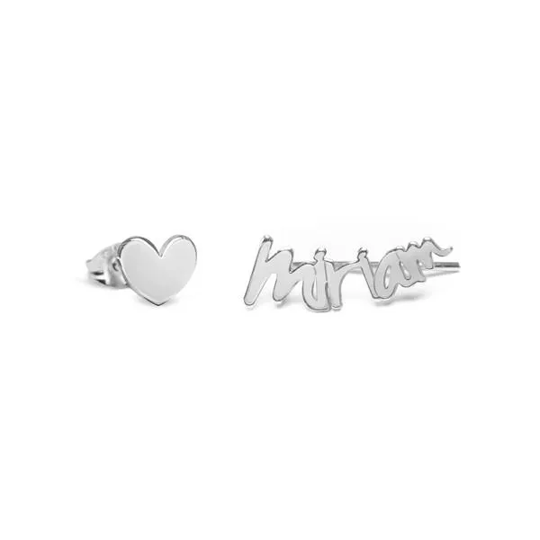 Custom Sue & Stud Silver Earrings