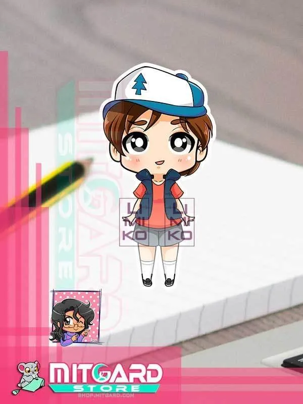 Dipper Pines Sticker GRAVITY FALLS