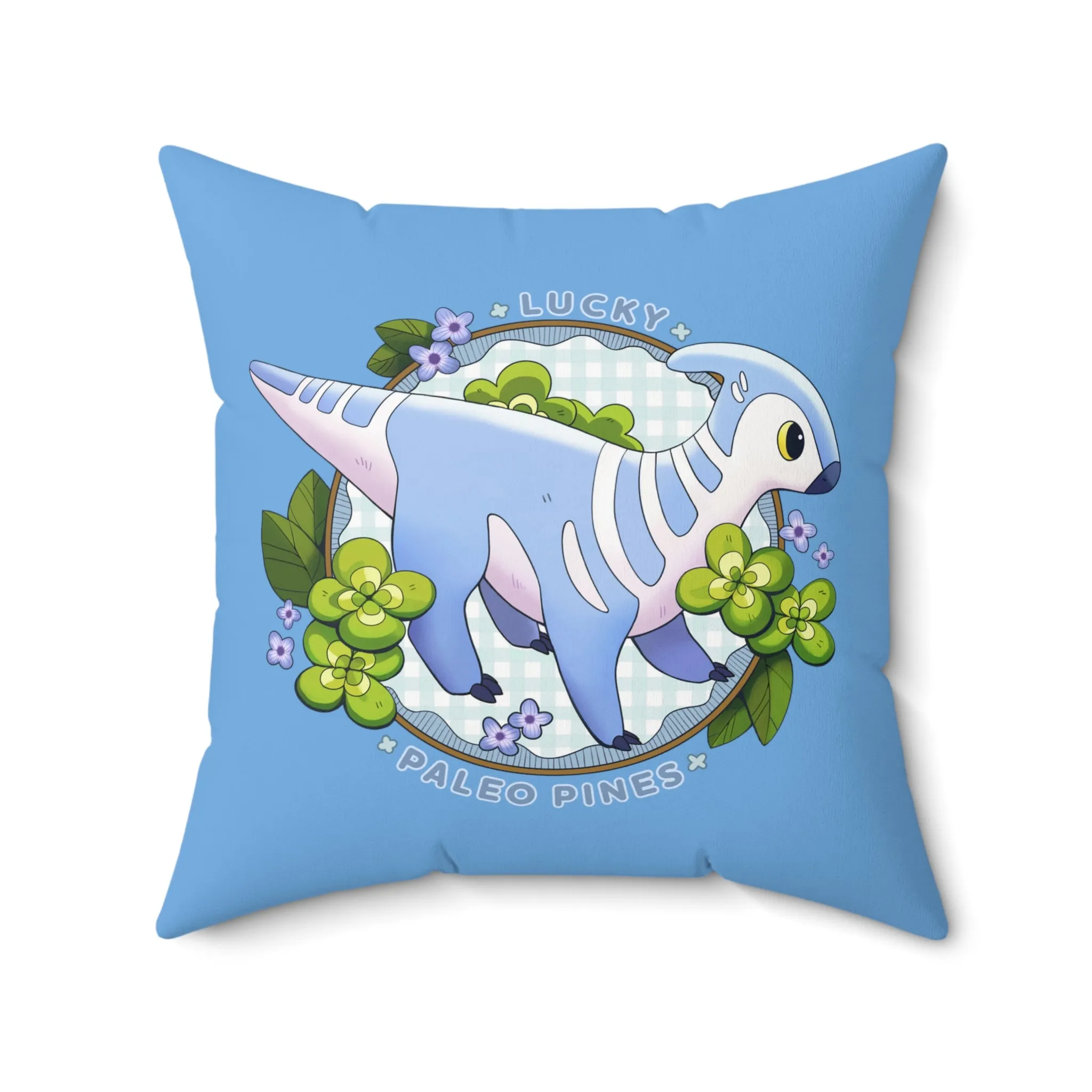 Double Sided Square Pillow - featuring Triassea Lucky and Walk by the Windmill!