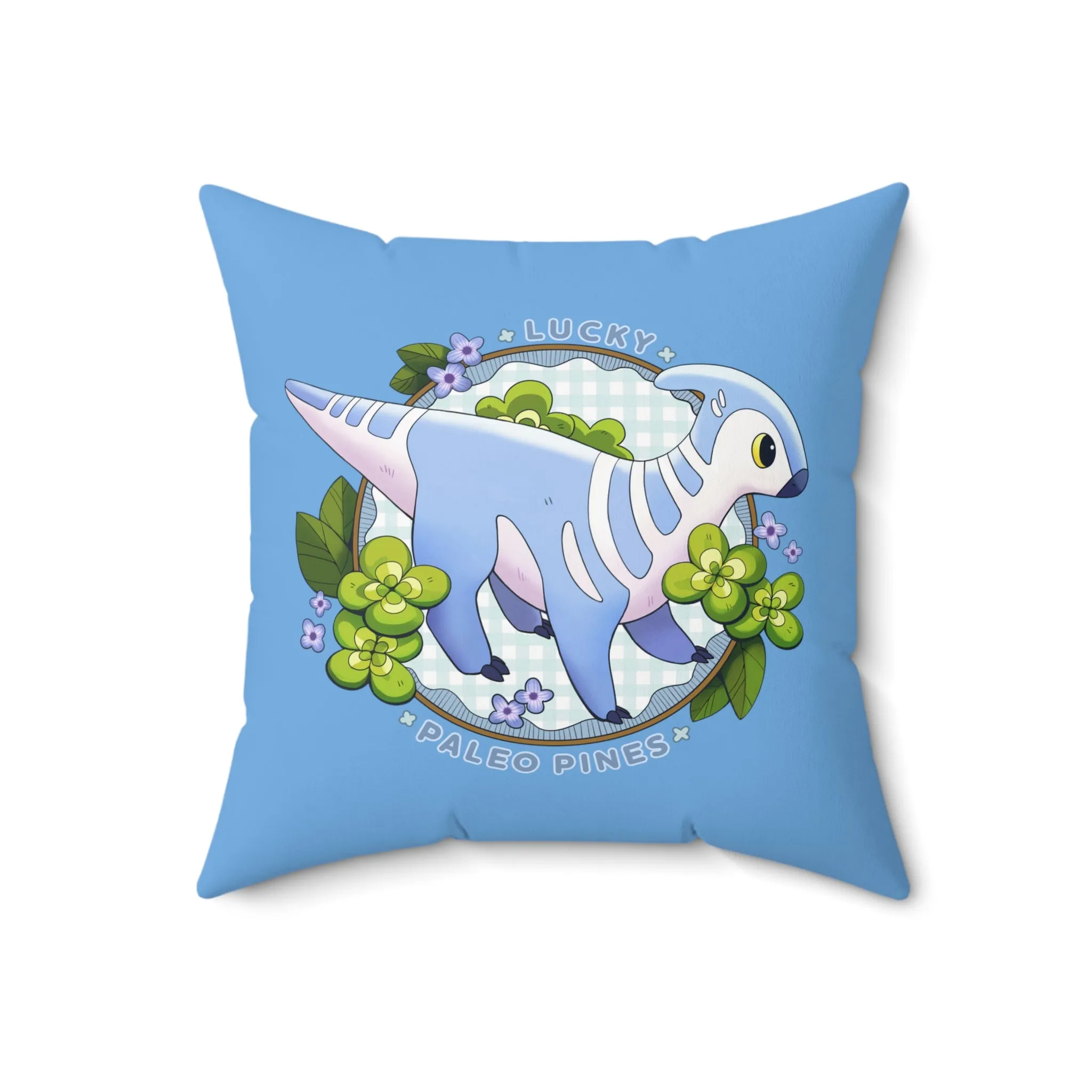 Double Sided Square Pillow - featuring Triassea Lucky and Walk by the Windmill!