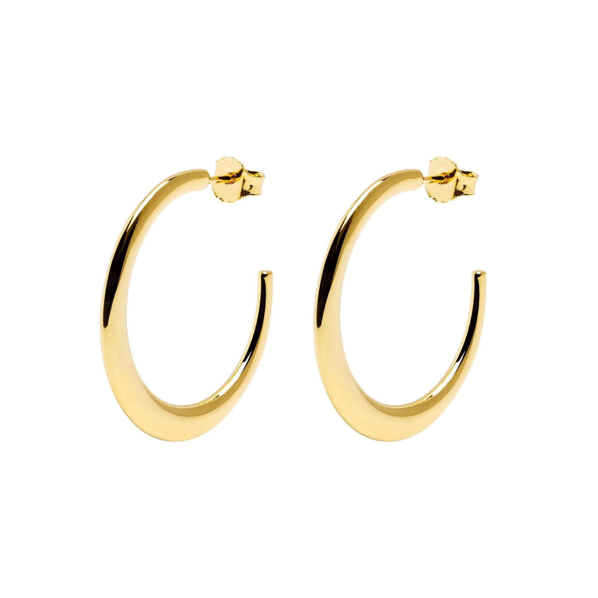 Gold Cenit Hoop Earrings