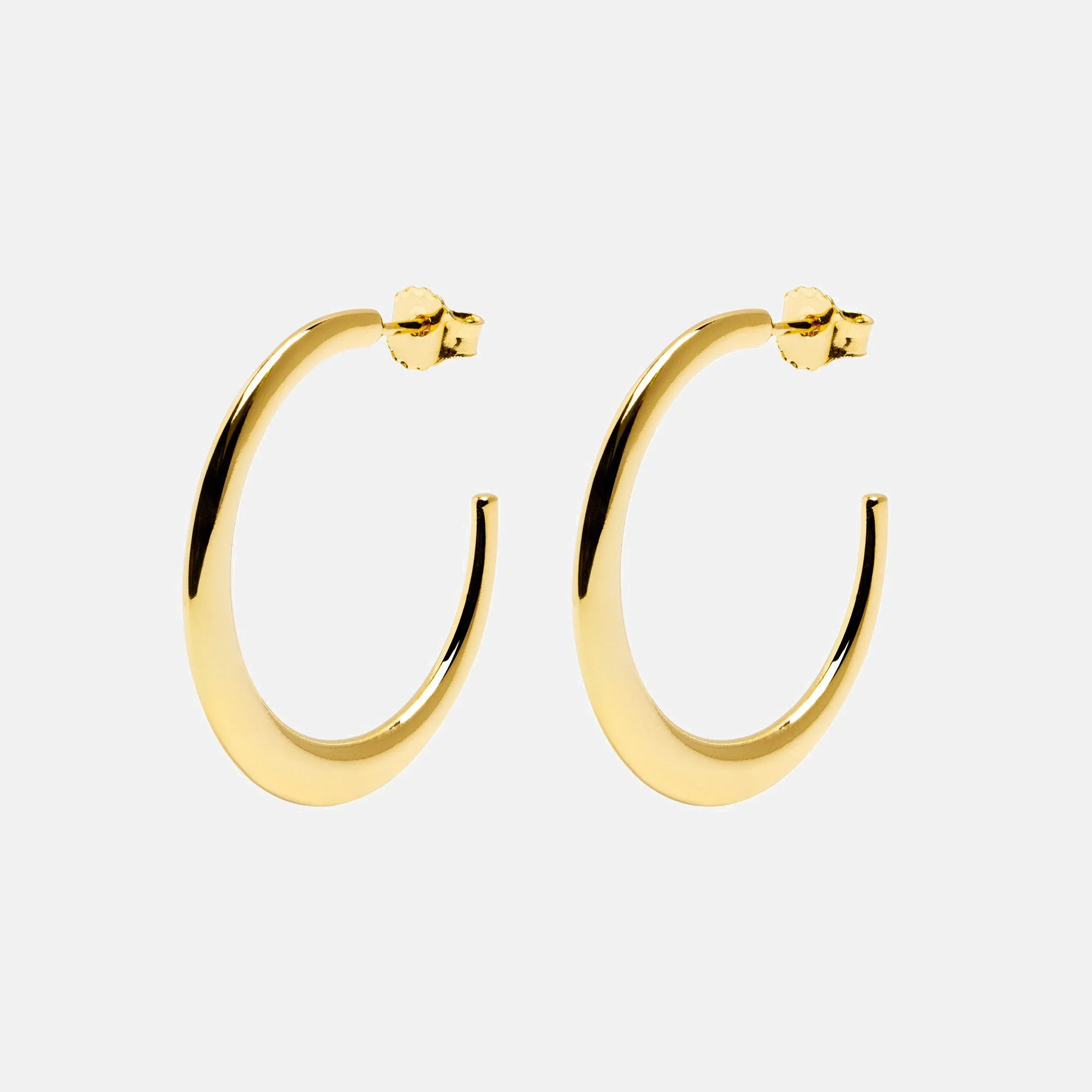 Gold Cenit Hoop Earrings