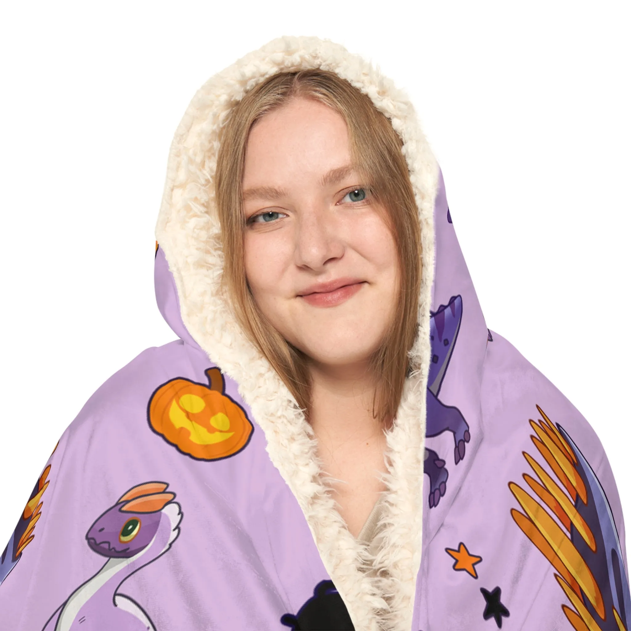 Halloween Dinos - Purple Snuggle Blanket