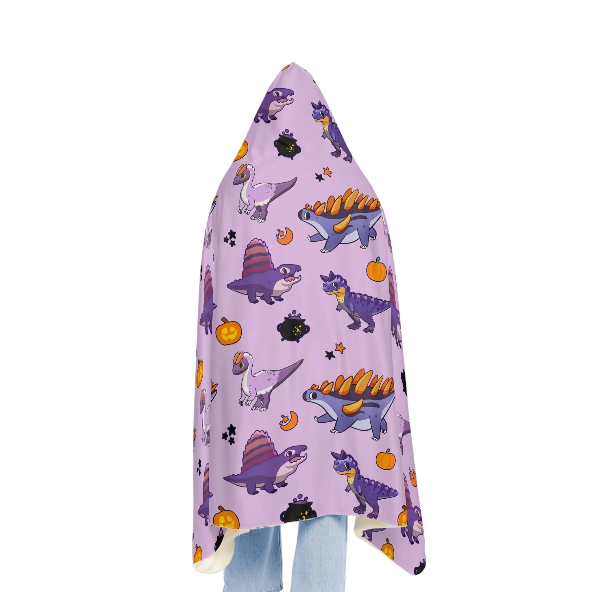 Halloween Dinos - Purple Snuggle Blanket