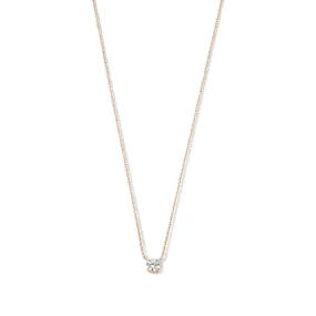 La Concorde Garance 14 karat rose gold necklace with zirconia stone