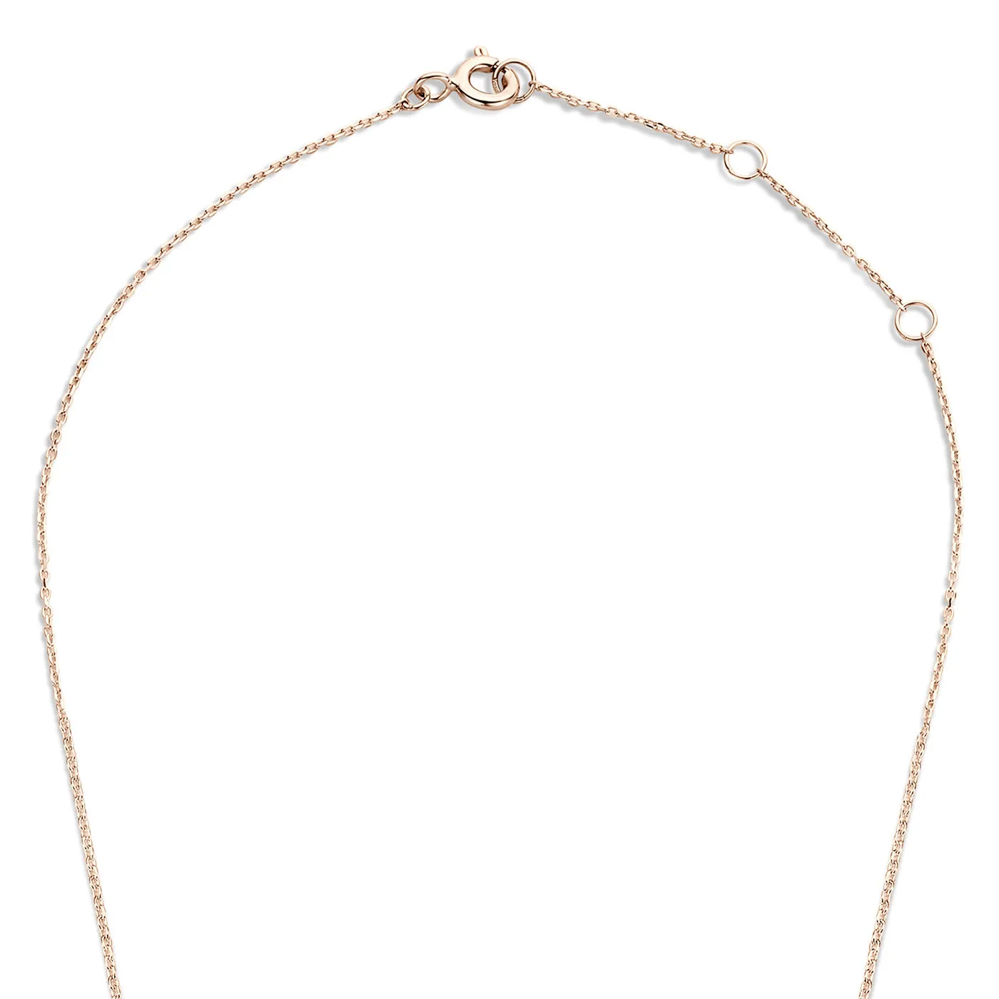 La Concorde Garance 14 karat rose gold necklace with zirconia stone