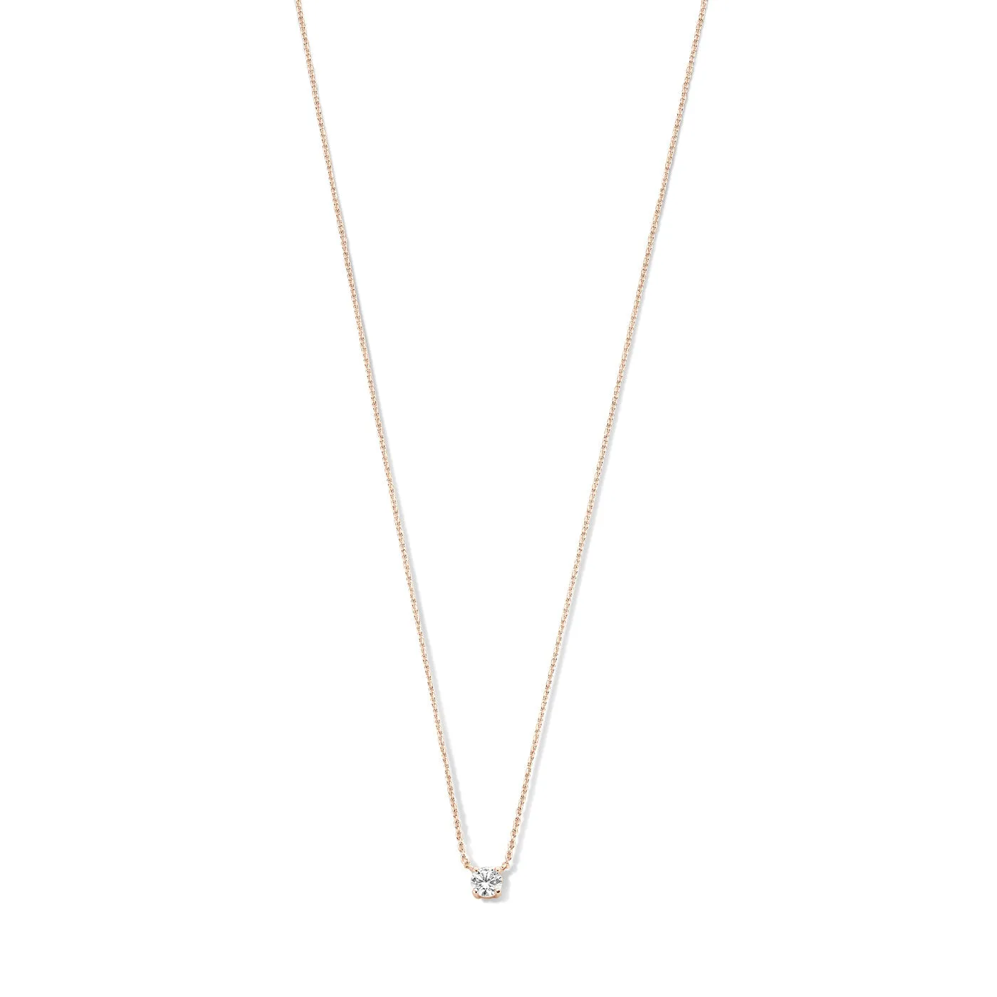 La Concorde Garance 14 karat rose gold necklace with zirconia stone