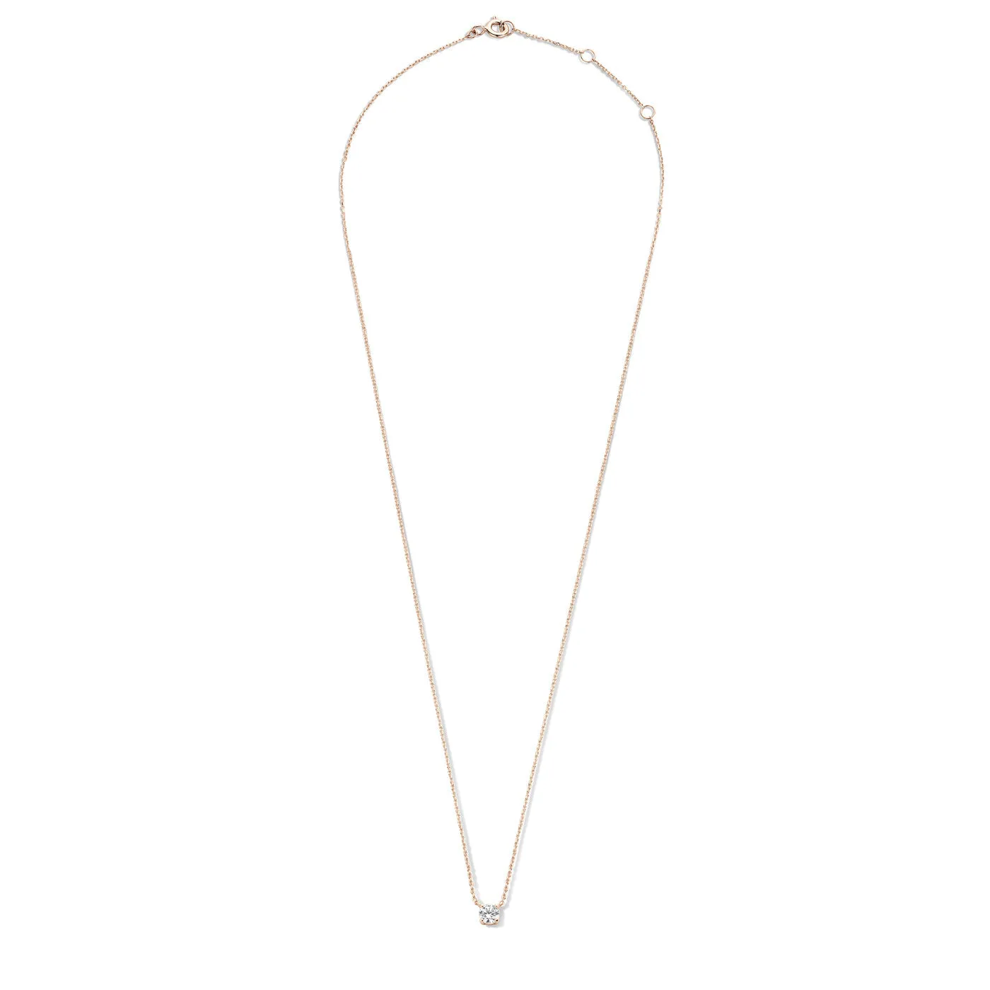 La Concorde Garance 14 karat rose gold necklace with zirconia stone