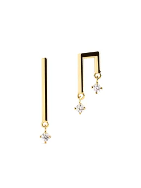 Levels Spark Gold Earrings