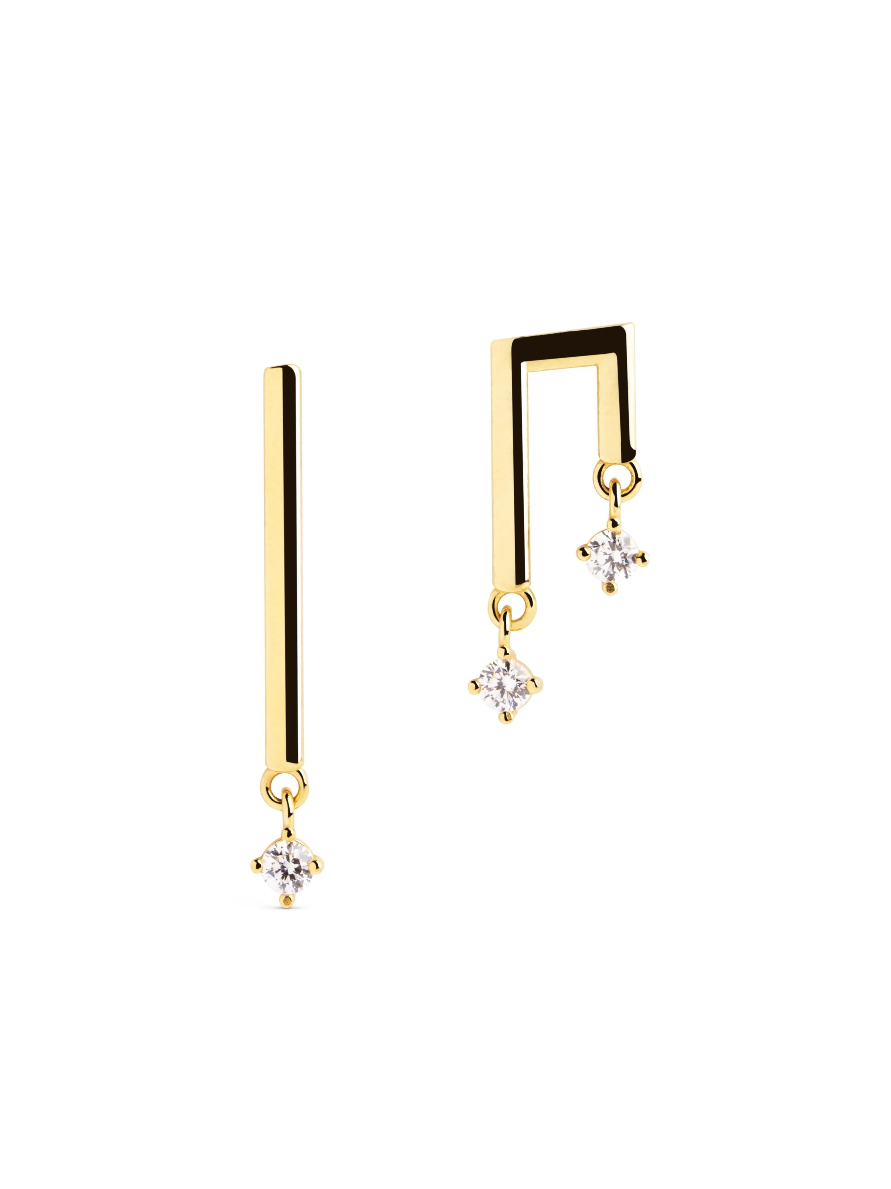 Levels Spark Gold Earrings