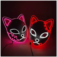 Luminous Line LED Cat Face Mask