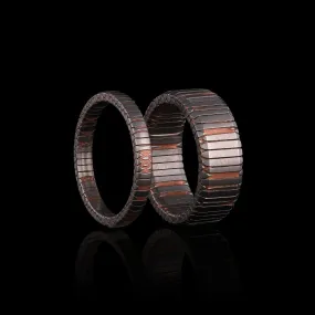 Matching Superconductor Wedding Ring Set