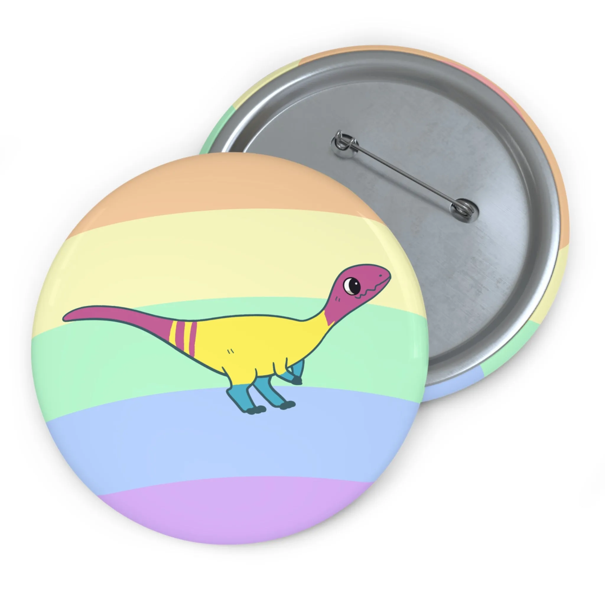 Pansexual Pride Coelophysis - Pin Badge