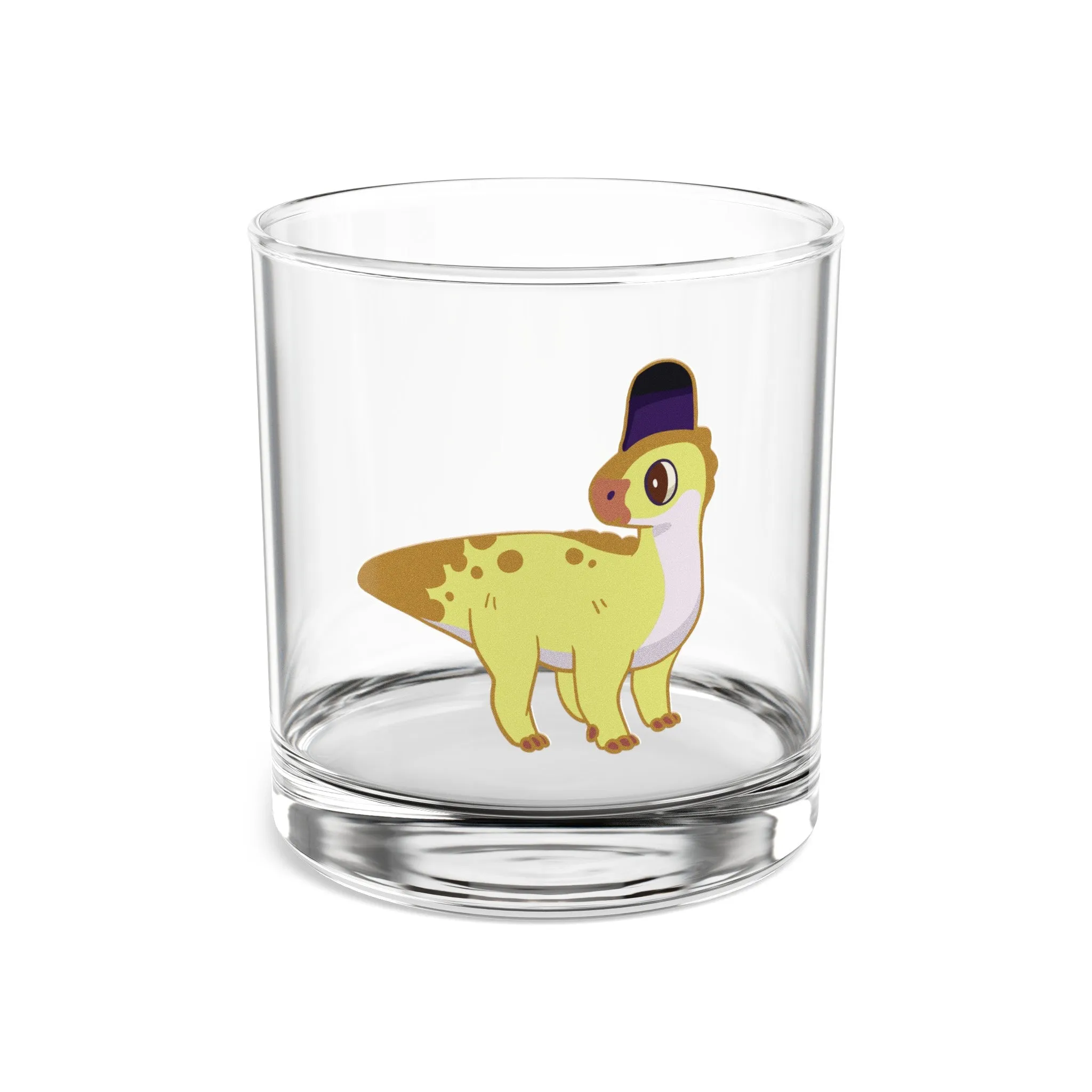 Retro Collectible Glass -  Non-binary Pride Corythosaurus