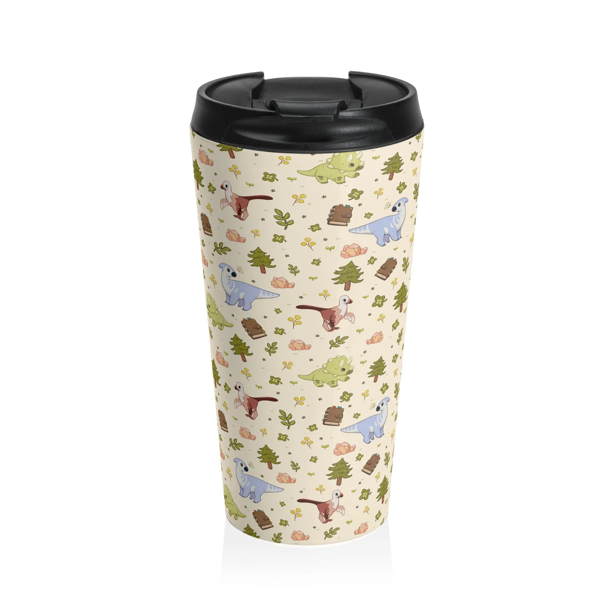 Roaming Rancher in Tamablume Cream - Stainless Steel Travel Mug