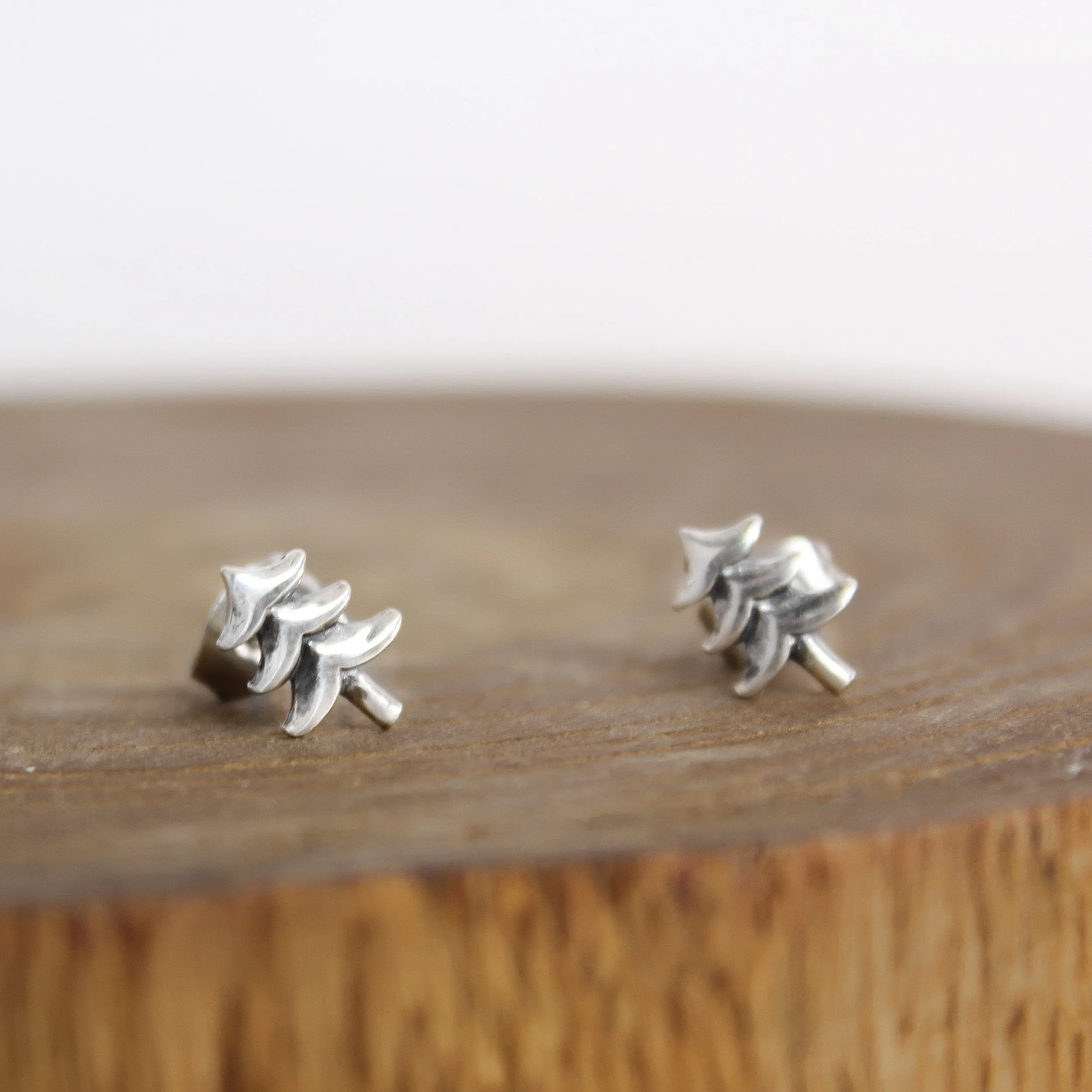 Silver Tree Earrings