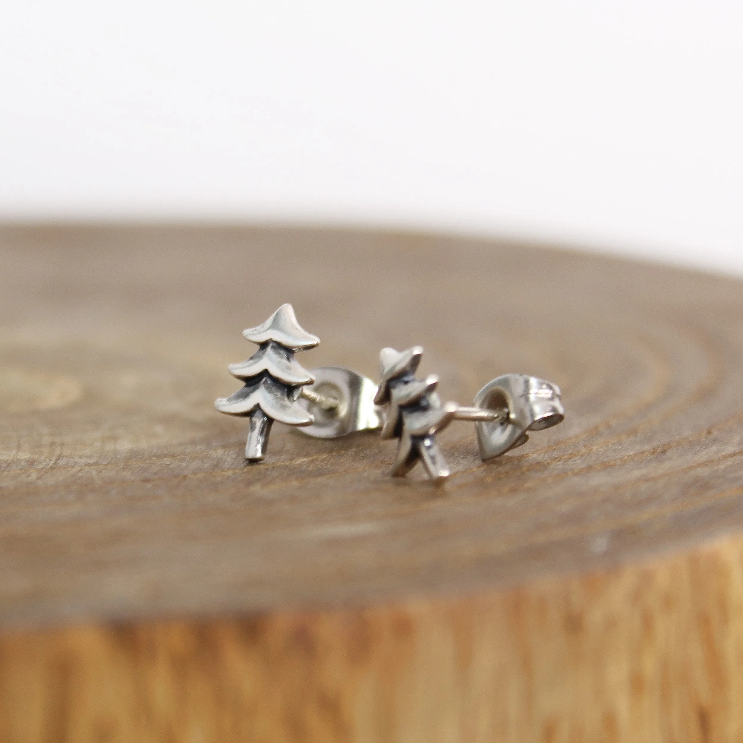 Silver Tree Earrings