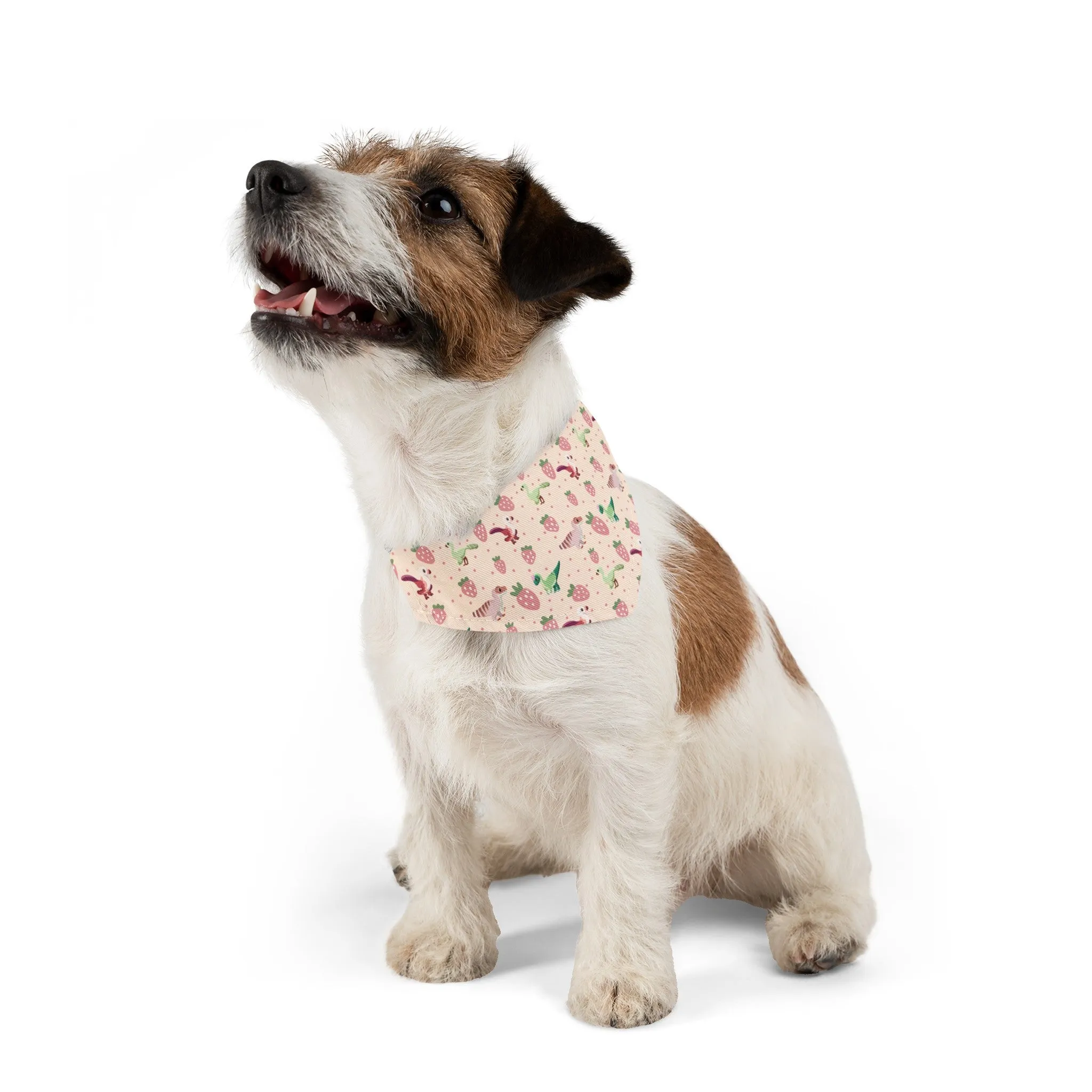 Strawberry Dinos - Pet Bandana Collar