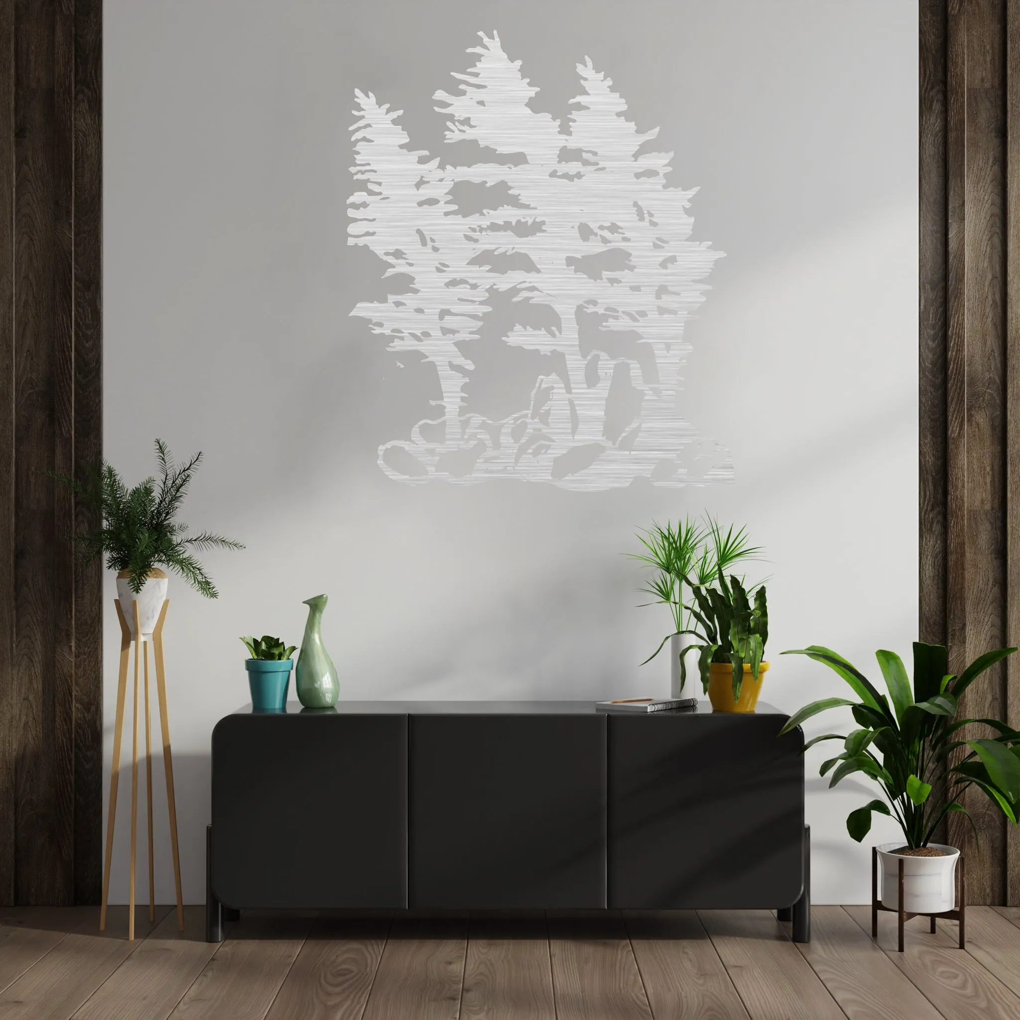 Windy Pines - Metal Wall Art