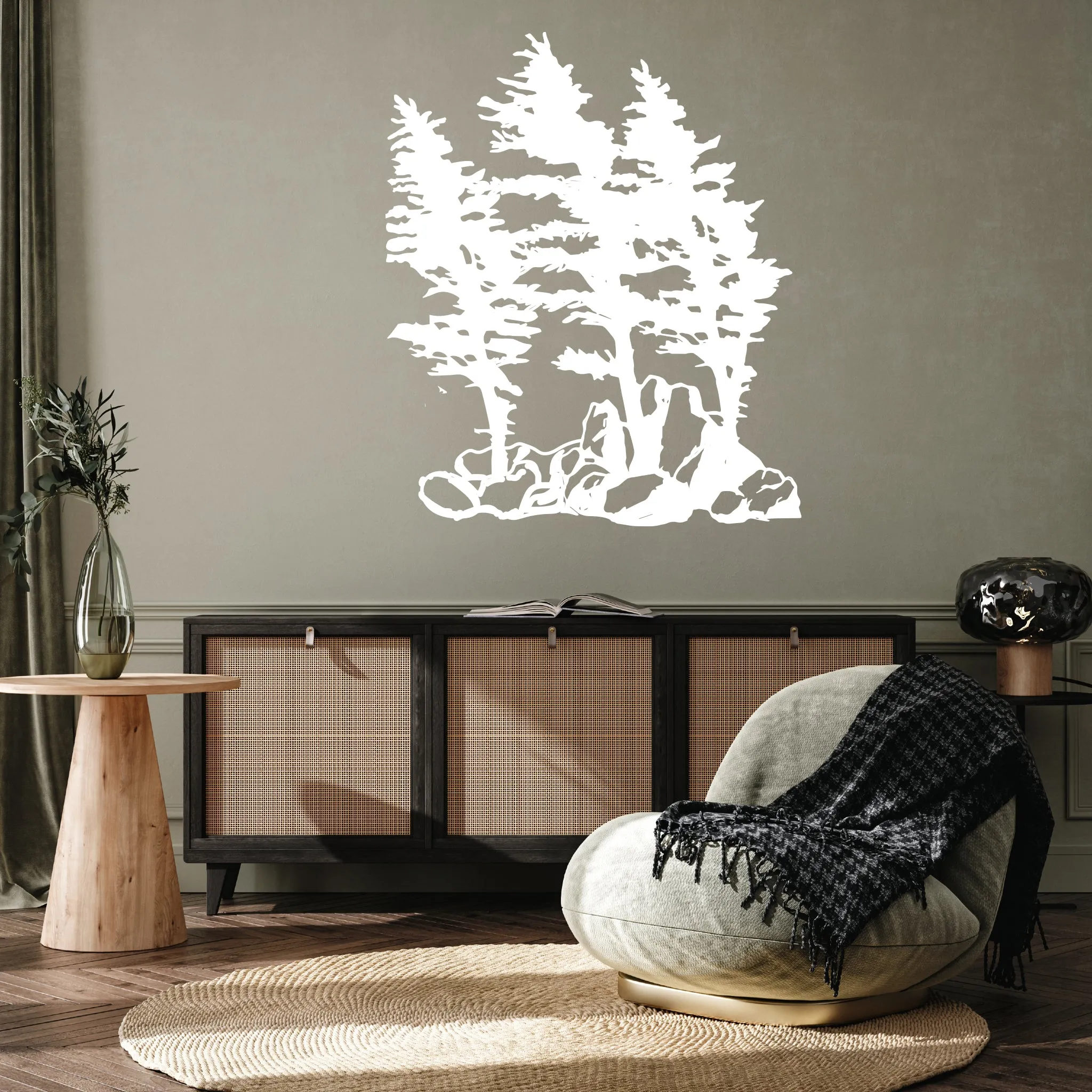 Windy Pines - Metal Wall Art