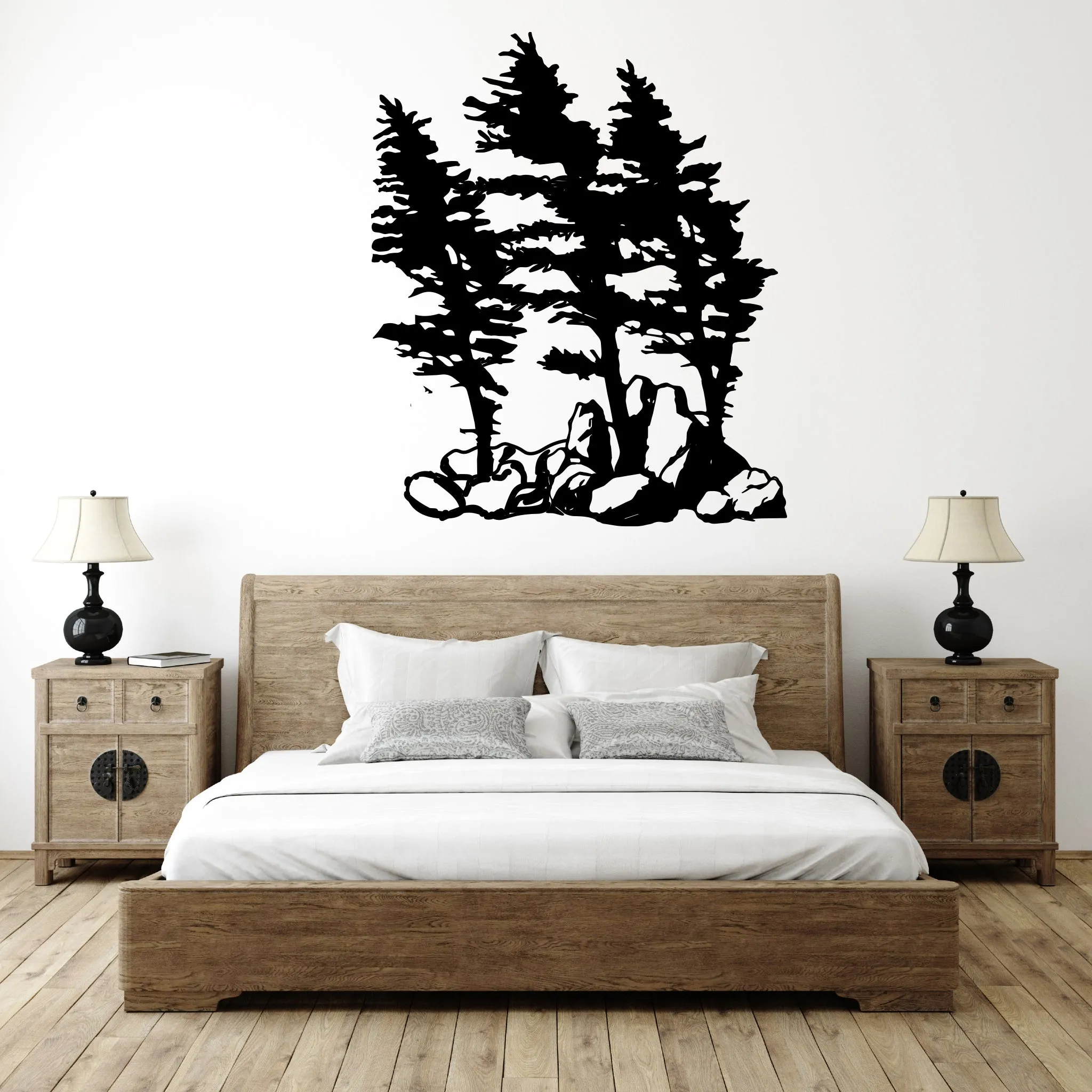 Windy Pines - Metal Wall Art